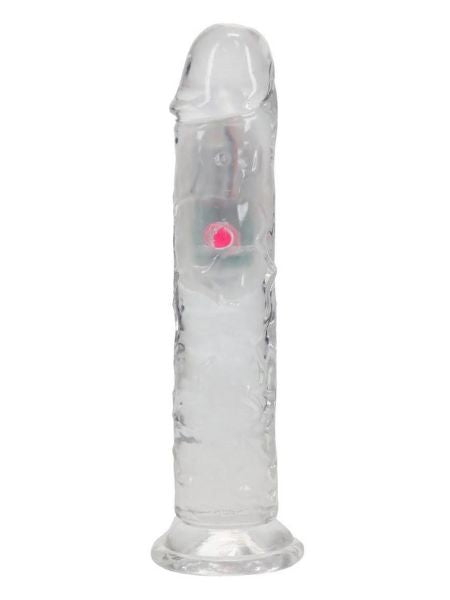 RECHARGEABLE DILDO WITH REMOTE CONTROL 7 IN - CLEAR