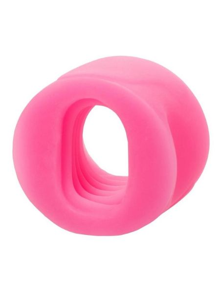 SILICONE DUAL ENTRY STROKER - PINK