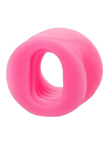 SILICONE DUAL ENTRY STROKER - PINK