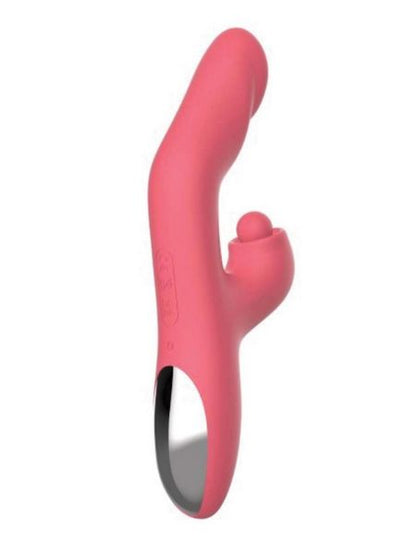 HEAT UP RECHARGEABLE SILICONE TAPPING RABBIT VIBRATOR