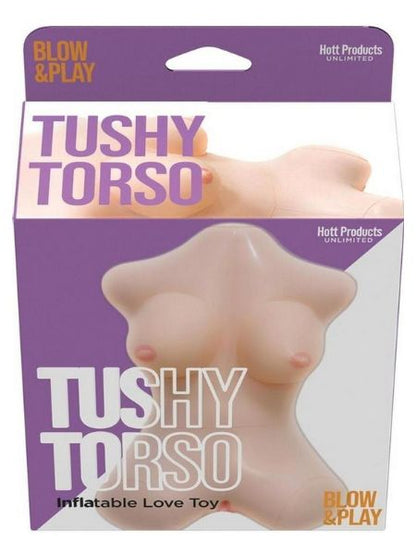 TORSO BLOW UP DOLL WITH VAGINAL HOLE - VANILLA