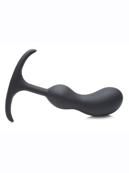 COMFORT PLUGS SILICONE ANAL PLUG 5.4 IN - BLACK