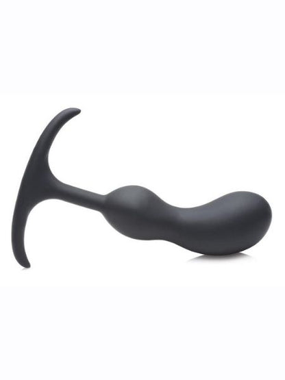 COMFORT PLUGS SILICONE ANAL PLUG 5.4 IN - BLACK