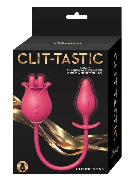 CLIT - TASTIC TULIP CLITORAL VIBRATOR -RED