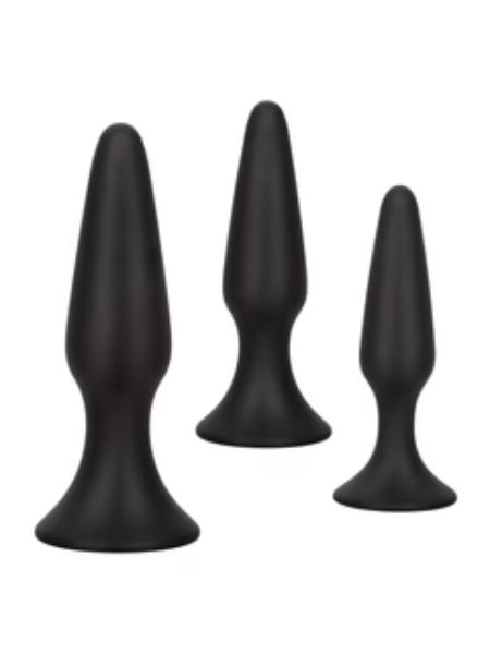 COLT SILICONE ANAL TRAINER KIT 3 PCS - BLACK