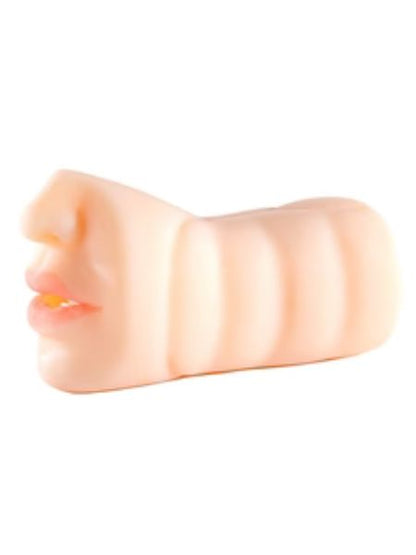 STROKER BLUE JEANS MOUTH MASTURBATOR - VANILLA