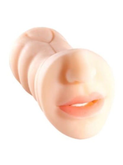 STROKER BLUE JEANS MOUTH MASTURBATOR - VANILLA