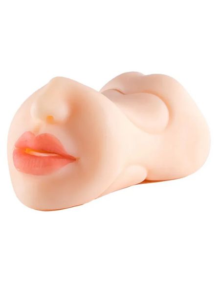 STROKER BLUE JEANS MOUTH, PUSSY AND ANAL  MASTURBATOR - VANILLA