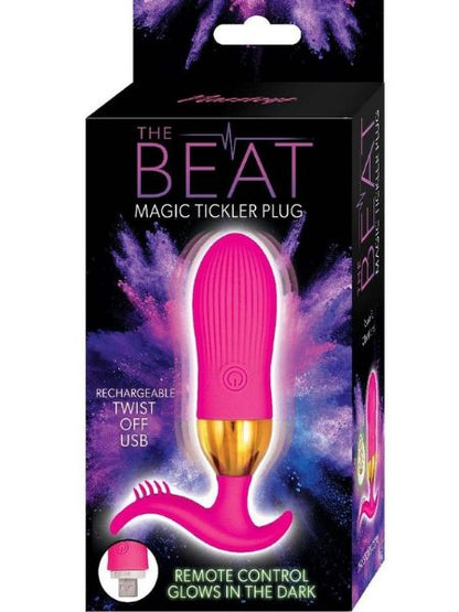 MAGIC TICKLER RECHARGEABLE SILICONE PLUG - PINK