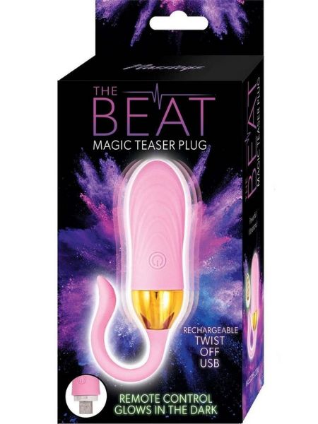 MAGIC TEASER RECHARGEABLE SILICONE PLUG - PINK