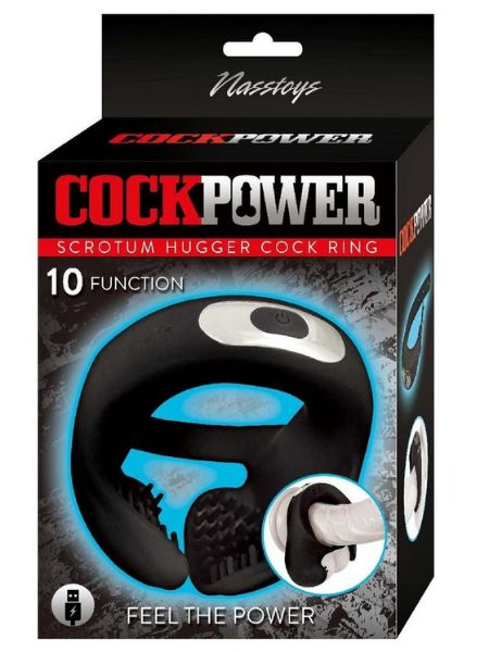 SCROTUM HUGGER RECHARGEABLE SILICONE COCK RING