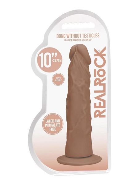 REALROCK SKIN REALISTIC DILDO WITHOUT BALLS 10 INCH