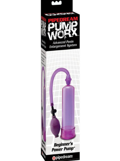 PUMP WORX BEGINNER'S POWER PUMP ADVANCED PENIS ENLARGEMENT SYSTEM - PURPLE