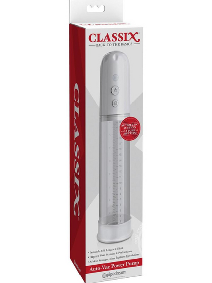 CLASSIX AUTO-VAC POWER PUMP PENIS ENLARGEMENT SYSTEM - WHITE