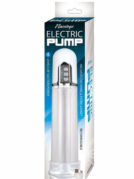 ELECTRIC PUMP RECHARGEABLE PENIS PUMP - CLEAR