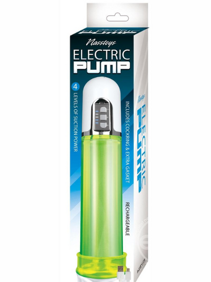 ELECTRIC PUMP RECHARGEABLE PENIS PUMP - GREEN