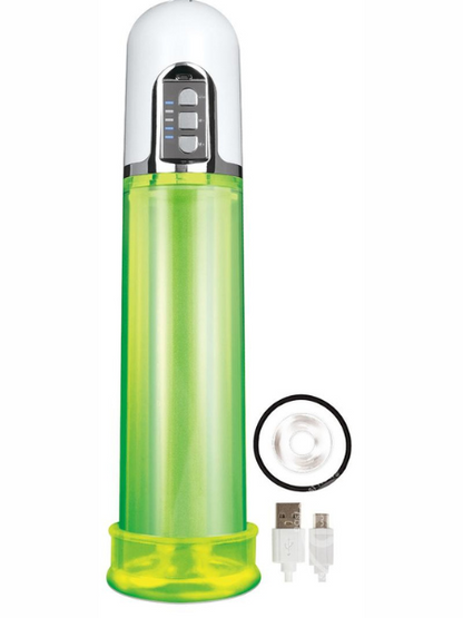 ELECTRIC PUMP RECHARGEABLE PENIS PUMP - GREEN