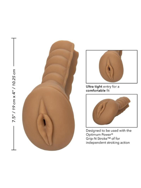 OPTIMUM POWER GRIP-N-STROKE REPLACEMENT SLEEVE - CARAMEL