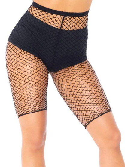 FISHNET BIKER SHORTS