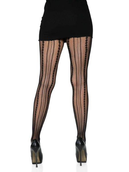 EVE VINTAGE PINSTRIPE NET TIGHTS