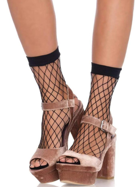 DIAMOND NET ANKLE SOCKS