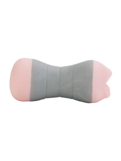 TRAVEL GRIPPER DUAL DENSITY STROKER - MOUTH AND ASS - PINK