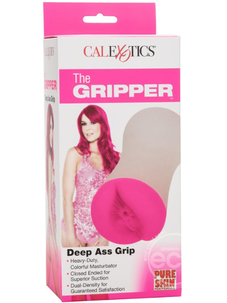 THE GRIPPER DEEP ASS GRIP MASTURBATOR - ASS - PINK/FROST