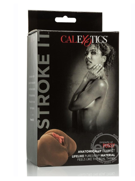 STROKE IT PUSSY REALISTIC STROKER - CHOCOLATE