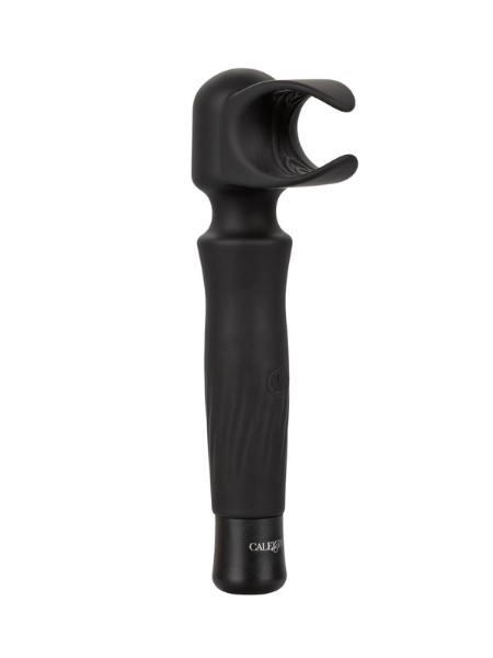 VIBRATING STROKER RECHARGEABLE MASTURBATOR - BLACK