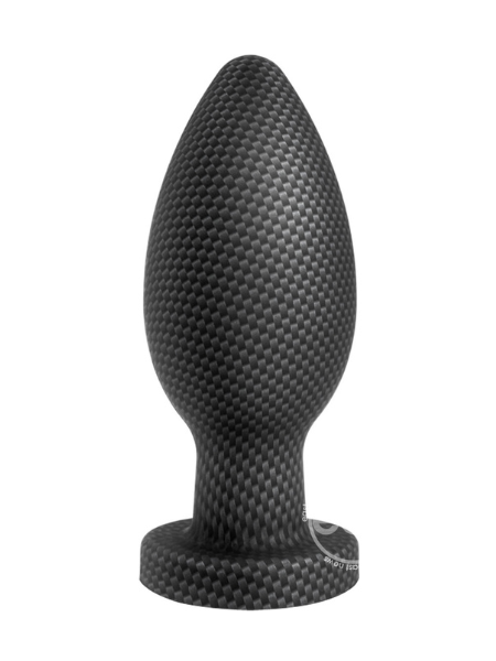 SPARK SILICONE BUTT PLUG - MEDIUM - CARBON FIBER