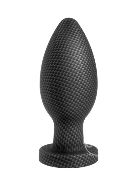 SPARK SILICONE BUTT PLUG - LARGE - CARBON FIBER