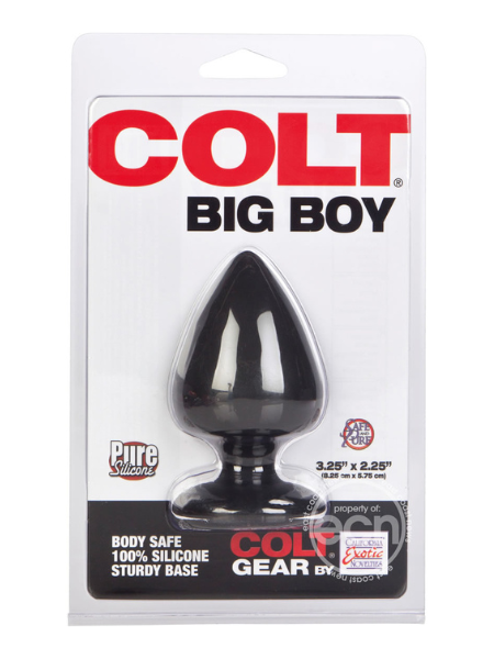 COLT BIG BOY SILICONE BUTT PLUG - BLACK