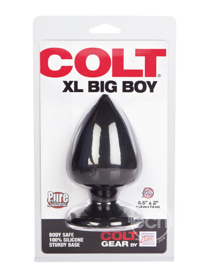 COLT XL BIG BOY SILICONE BUTT PLUG - BLACK