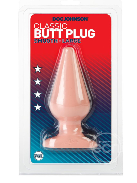 DOC JOHNSON CLASSIC BUTT PLUG - LARGE - VANILLA