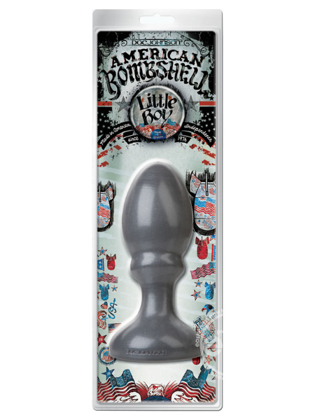 AMERICAN BOMBSHELL LITTLE BOY ANAL PLUG - GUN METAL