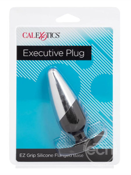 SILICONE EXECUTIVE BUTT PLUG - BLACK