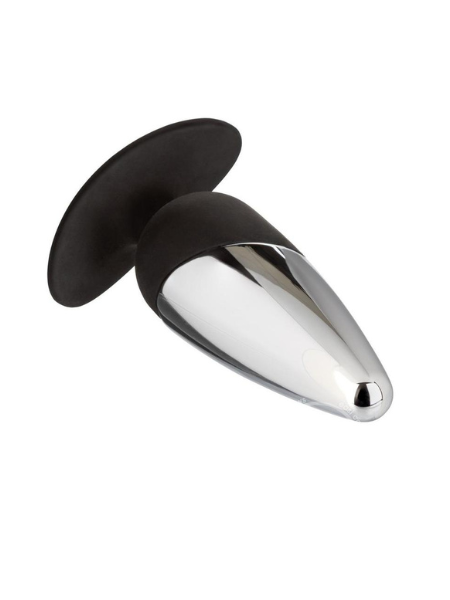 SILICONE EXECUTIVE BUTT PLUG - BLACK