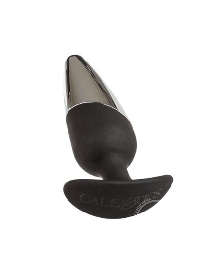 SILICONE EXECUTIVE BUTT PLUG - BLACK