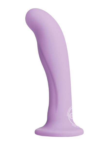 STRAP U ROYAL HEART-ON SILICONE 6IN DILDO - PURPLE