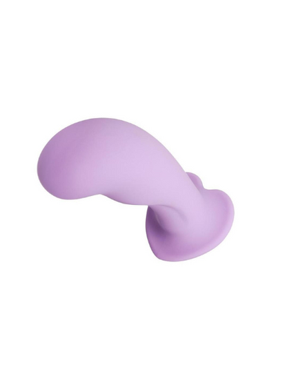 STRAP U ROYAL HEART-ON SILICONE 6IN DILDO - PURPLE