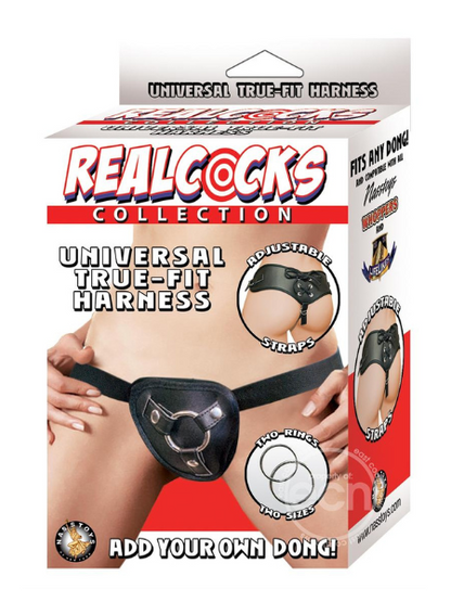 REALCOCKS UNIVERSAL TRU-FIT HARNESS ADJUSTABLE - BLACK