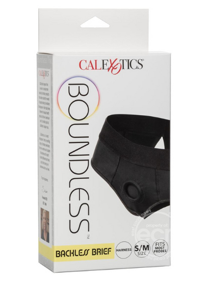 BOUNDLESS BACKLESS BRIEF HARNESS - S/M - BLACK