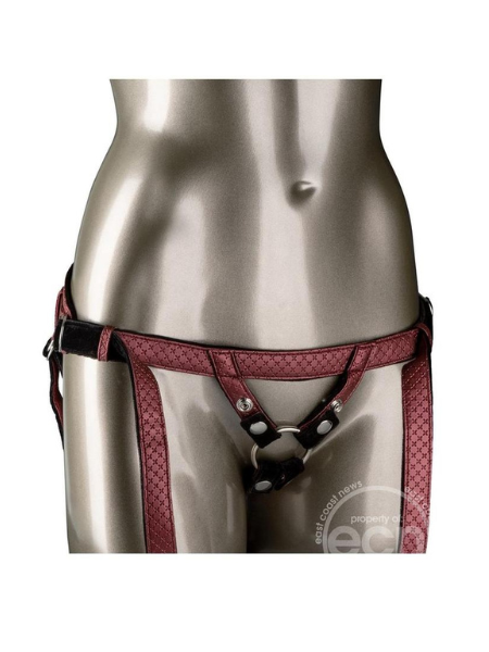 HER ROYAL HARNESS THE REGAL DUCHESS ADJUSTABLE HARNESS - RED