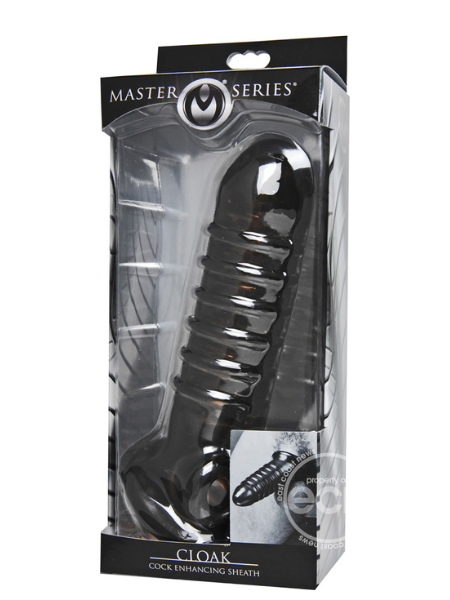 MASTER SERIES CLOAK COCK ENHANCER SHEATH - BLACK