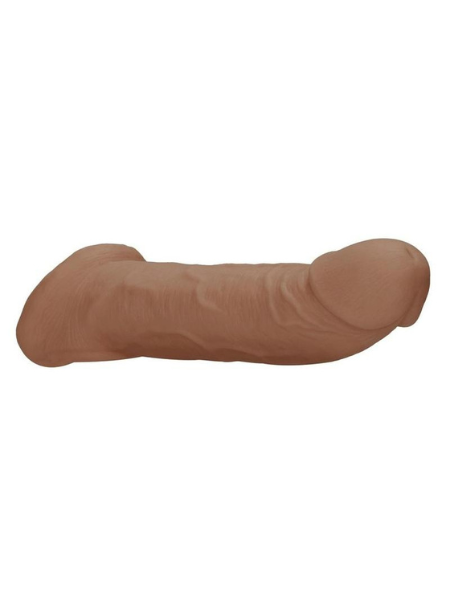 REALROCK REALISTIC PENIS SLEEVE 9IN - CARAMEL