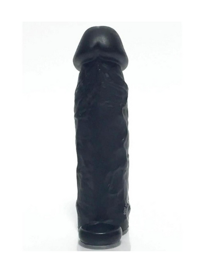 BONEYARD MEATY 3X STRETCH SILICONE PENIS EXTENDER 6.5IN - BLACK