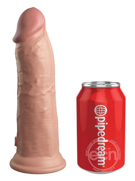 KING COCK ELITE DUAL DENSITY SILICONE DILDO 8IN