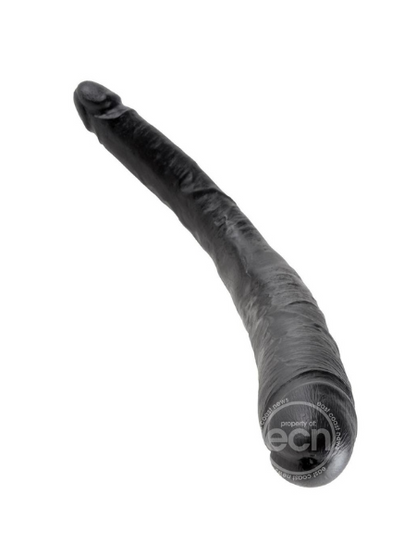 KING COCK TAPERED DOUBLE DILDO 16IN - BLACK