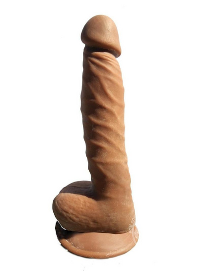 SKINSATIONS PAPASITO DILDO 8IN - CARAMEL