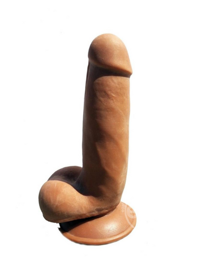 SKINSATIONS PAPI CHULO DILDO 6.5IN - CARAMEL